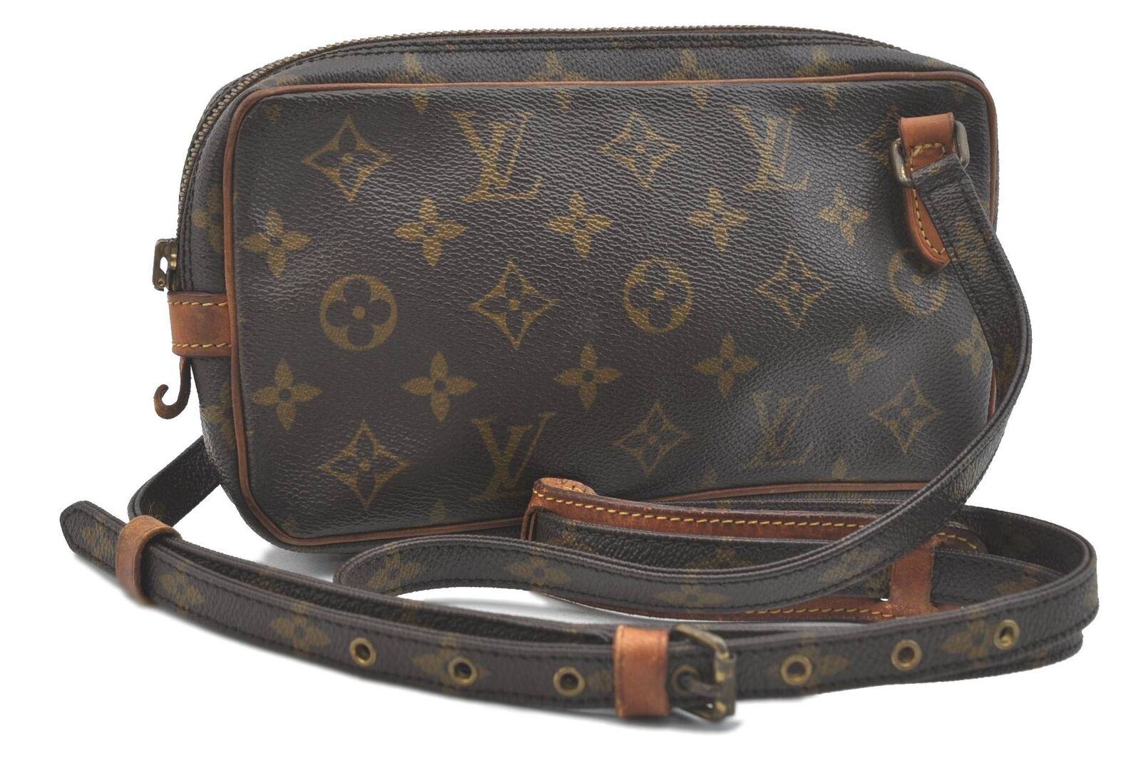 LOUIS VUITTON Monogram Marly Bandouliere Shoulder Cross Bag M51828 Junk H5111