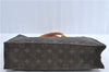 Authentic Louis Vuitton Monogram Sac Plat Hand Tote Bag M51140 LV H5138