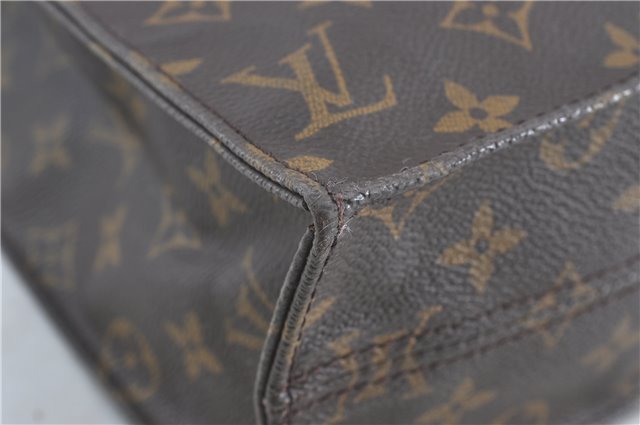 Authentic Louis Vuitton Monogram Sac Plat Hand Tote Bag M51140 LV H5138