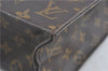 Authentic Louis Vuitton Monogram Sac Plat Hand Tote Bag M51140 LV H5138