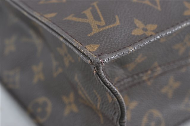 Authentic Louis Vuitton Monogram Sac Plat Hand Tote Bag M51140 LV H5138