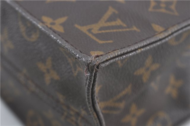 Authentic Louis Vuitton Monogram Sac Plat Hand Tote Bag M51140 LV H5138