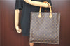 Authentic Louis Vuitton Monogram Sac Plat Hand Tote Bag M51140 LV H5138