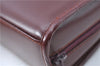 Authentic Cartier Must de Cartier Clutch Bag Purse Leather Bordeaux Red H5151