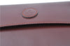 Authentic Cartier Must de Cartier Clutch Bag Purse Leather Bordeaux Red H5151