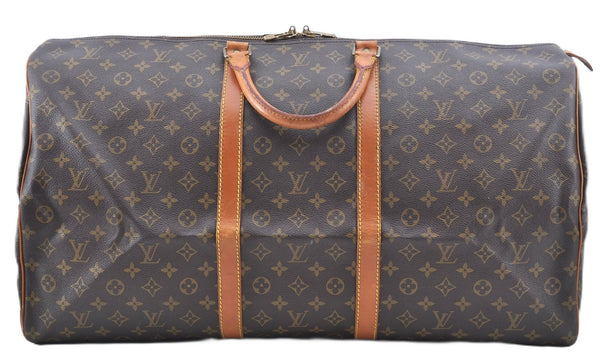 Authentic Louis Vuitton Monogram Keepall 60 Travel Boston Bag M41422 LV H5186