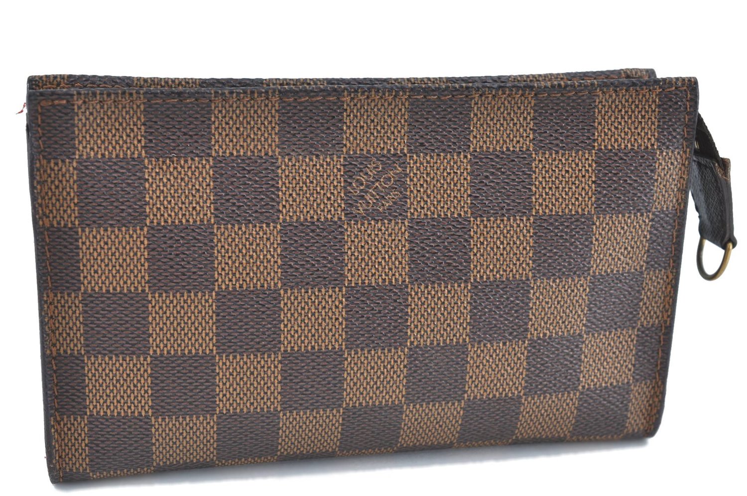 Authentic Louis Vuitton Damier Marais Bucket Pouch Purse Clutch LV H5369