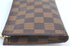 Authentic Louis Vuitton Damier Marais Bucket Pouch Purse Clutch LV H5369