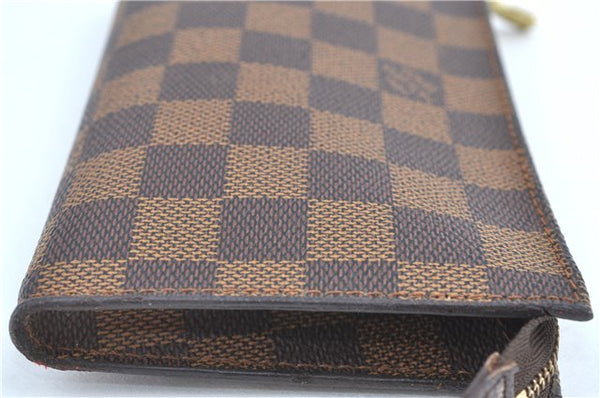 Authentic Louis Vuitton Damier Marais Bucket Pouch Purse Clutch LV H5369
