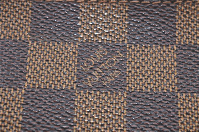 Authentic Louis Vuitton Damier Marais Bucket Pouch Purse Clutch LV H5369