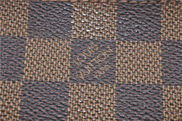 Authentic Louis Vuitton Damier Marais Bucket Pouch Purse Clutch LV H5369