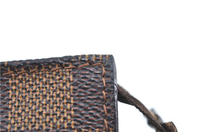 Authentic Louis Vuitton Damier Marais Bucket Pouch Purse Clutch LV H5369