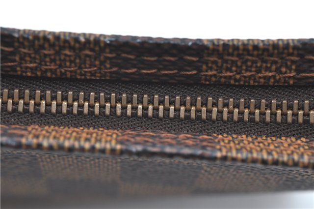 Authentic Louis Vuitton Damier Marais Bucket Pouch Purse Clutch LV H5369