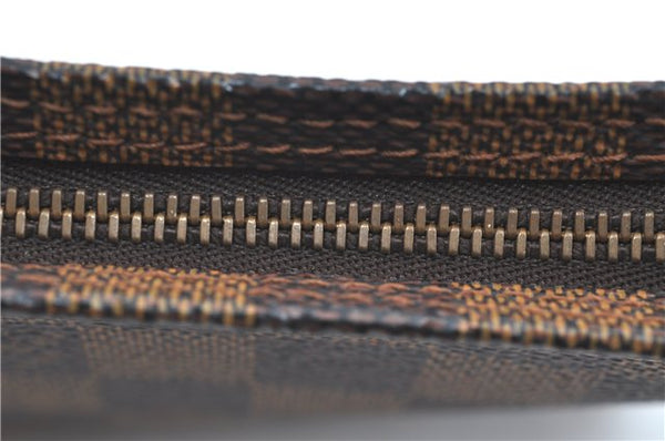 Authentic Louis Vuitton Damier Marais Bucket Pouch Purse Clutch LV H5369