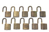 Authentic LOUIS VUITTON Padlock Gold 10Set LV H5374