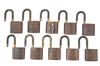 Authentic LOUIS VUITTON Padlock Gold 10Set LV H5375