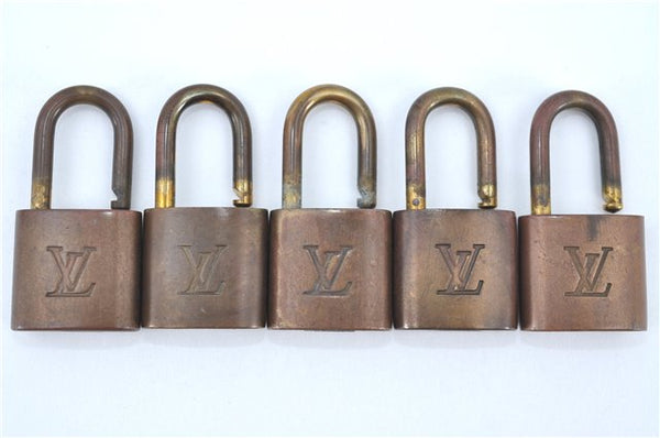 Authentic LOUIS VUITTON Padlock Gold 10Set LV H5375