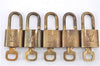 Authentic LOUIS VUITTON Padlock & Keys 10Set LV H5378