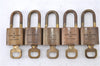 Authentic LOUIS VUITTON Padlock & Keys Gold 10Set LV H5383