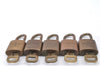 Authentic LOUIS VUITTON Padlock & Keys Gold 10Set LV H5383