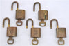 Authentic LOUIS VUITTON Padlock & Keys Gold 10Set LV H5383