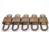 Authentic LOUIS VUITTON Padlock & Keys Gold 10Set LV H5383