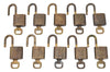 Authentic LOUIS VUITTON Padlock & Keys Gold 10Set LV H5384