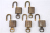 Authentic LOUIS VUITTON Padlock & Keys Gold 10Set LV H5384