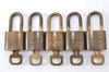 Authentic LOUIS VUITTON Padlock & Keys Gold 10Set LV H5384