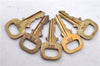 Authentic LOUIS VUITTON Padlock & Keys Gold 10Set LV H5387