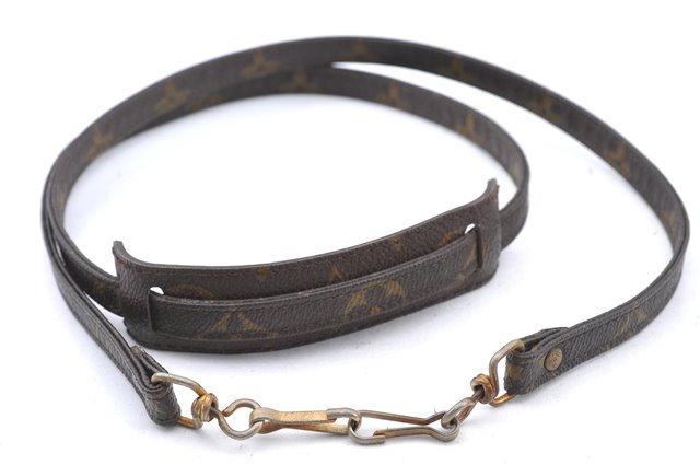 Authentic LOUIS VUITTON Monogram Brown Shoulder Strap Old Model 44.9