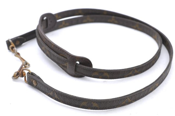 Authentic LOUIS VUITTON Monogram Brown Shoulder Strap Old Model 44.9" LV H5396