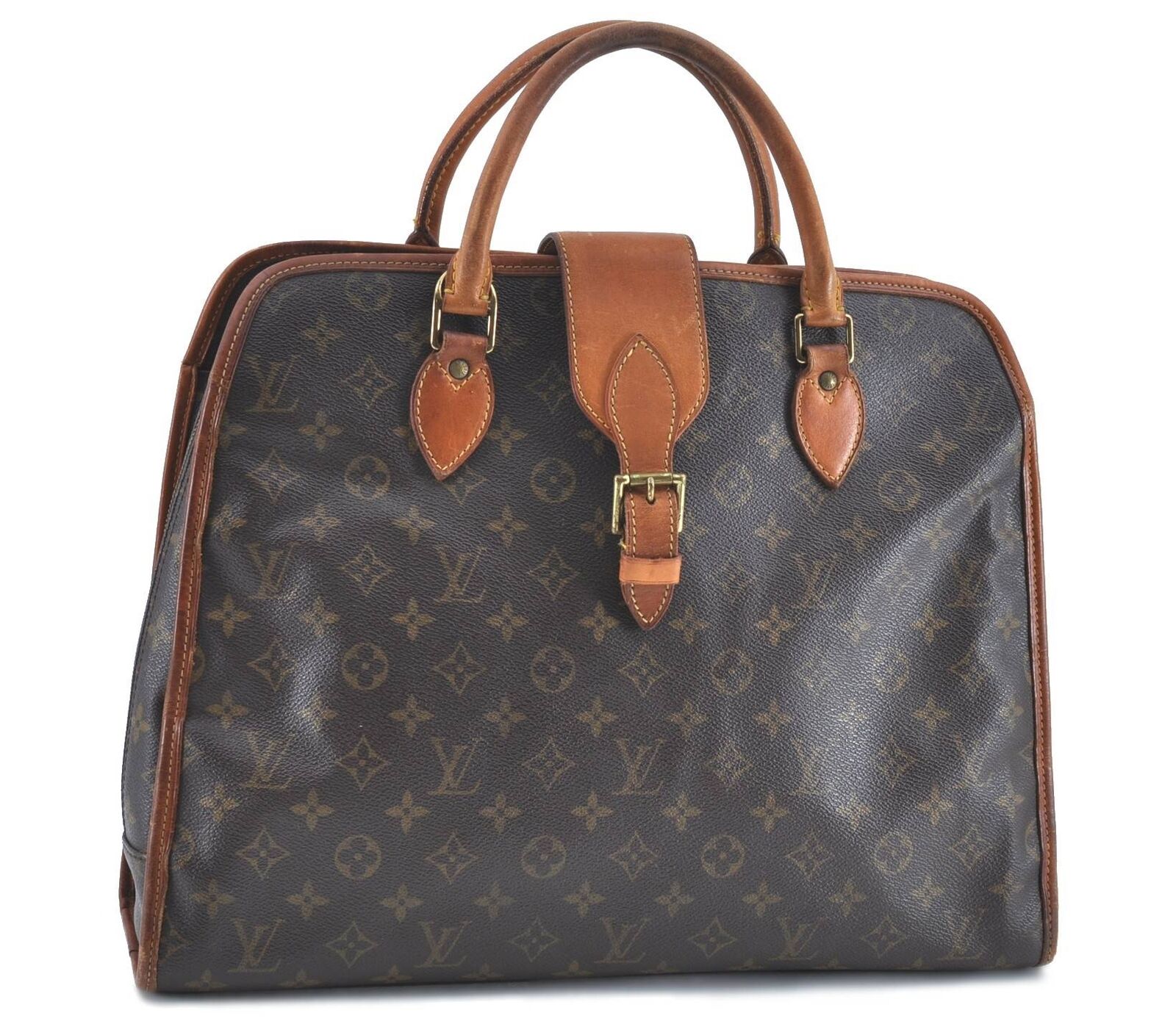 Authentic LOUIS VUITTON Monogram Rivoli Business Hand Bag M53380 LV H5446