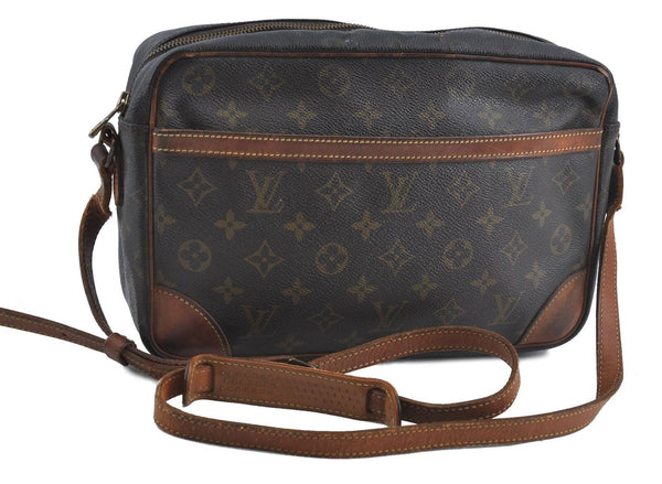 Auth Louis Vuitton Monogram Trocadero 30 Shoulder Cross Body Bag M51272 LV H5658