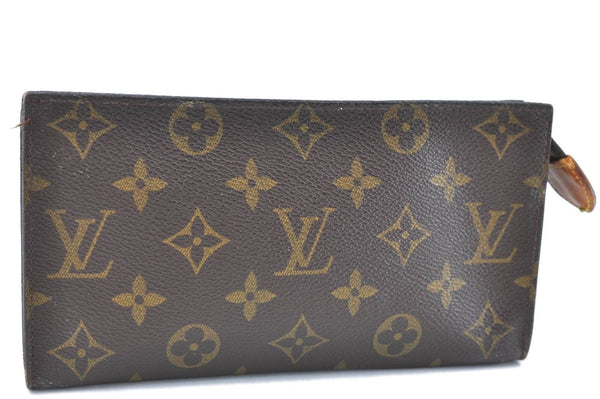 Authentic Louis Vuitton Monogram Pouch For Bucket GM LV Junk H5668