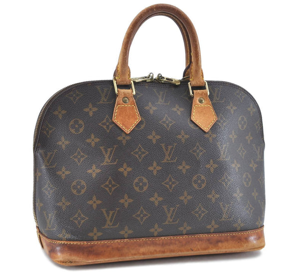 Authentic Louis Vuitton Monogram Alma Hand Bag M51130 LV H5673