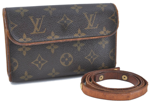 Auth Louis Vuitton Monogram Pochette Florentine Pouch Bum Bag M51855 LV H5674