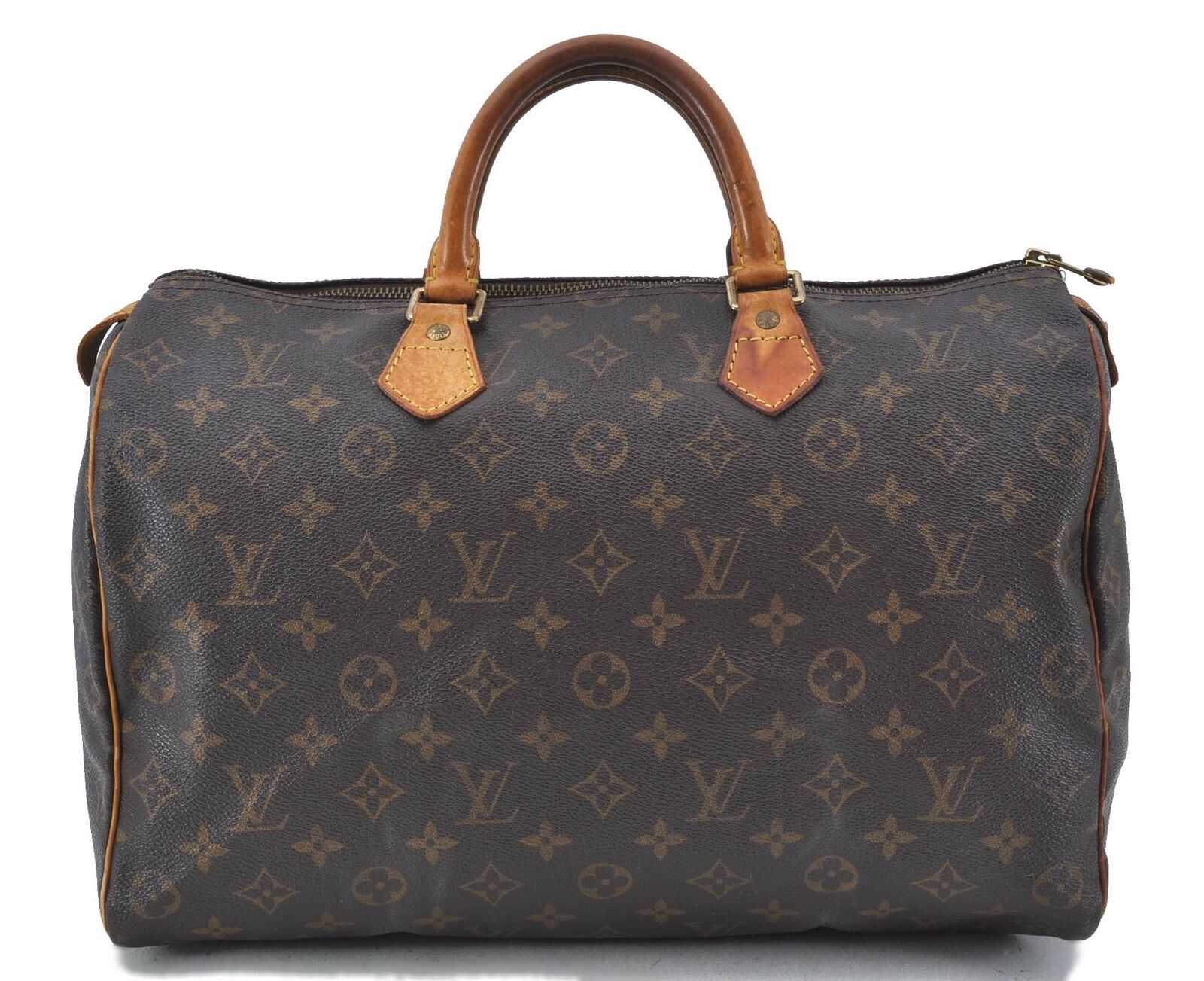 Authentic Louis Vuitton Monogram Speedy 35 Hand Bag M41524 LV H5677