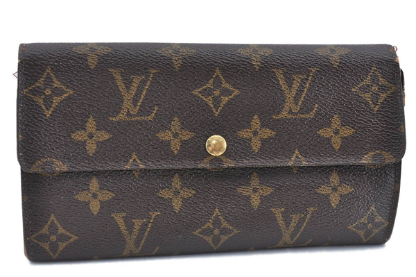 Auth Louis Vuitton Monogram Pochette Porte Monnaie Credit Wallet M61725 LV H5688