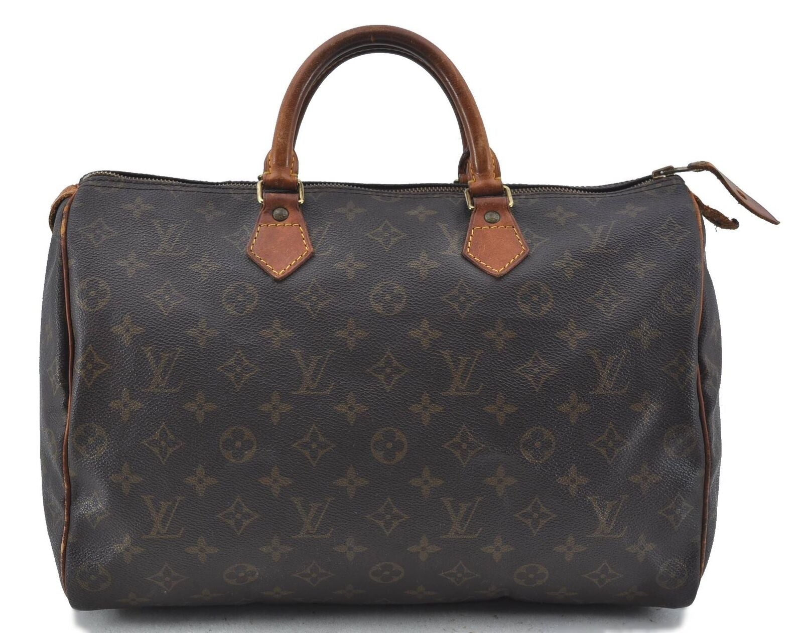 Authentic Louis Vuitton Monogram Speedy 35 Hand Bag M41524 LV H5705