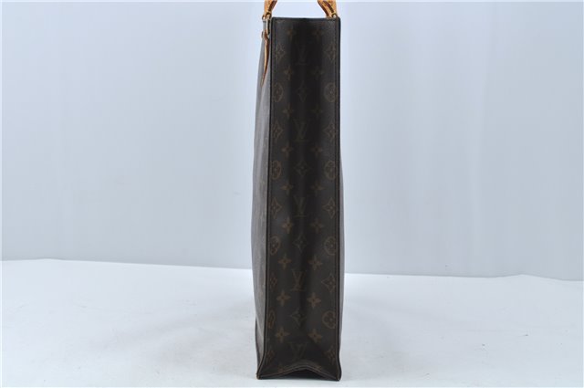 Authentic Louis Vuitton Monogram Sac Plat Hand Bag M51140 LV H5728