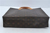 Authentic Louis Vuitton Monogram Sac Plat Hand Bag M51140 LV H5728