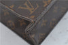 Authentic Louis Vuitton Monogram Sac Plat Hand Bag M51140 LV H5728