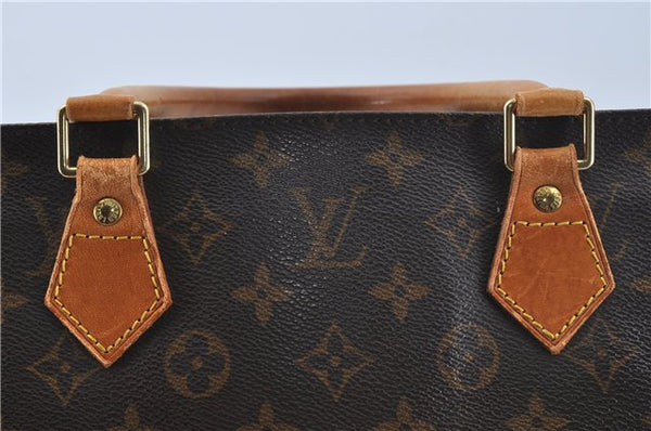 Authentic Louis Vuitton Monogram Sac Plat Hand Bag M51140 LV H5728