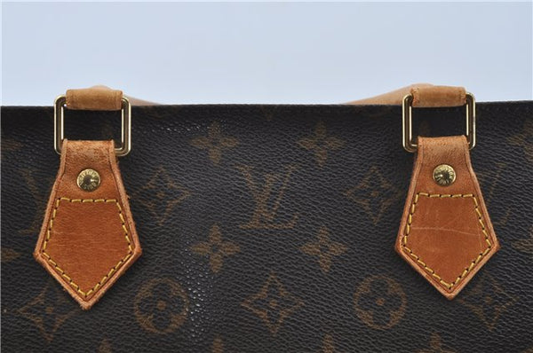 Authentic Louis Vuitton Monogram Sac Plat Hand Bag M51140 LV H5728