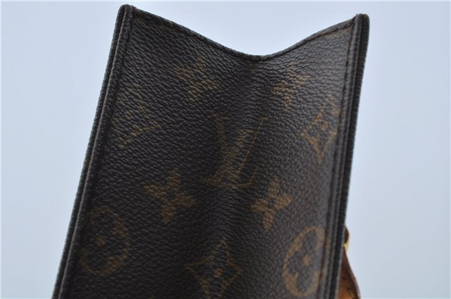 Authentic Louis Vuitton Monogram Sac Plat Hand Bag M51140 LV H5728