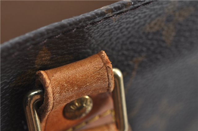 Authentic Louis Vuitton Monogram Sac Plat Hand Bag M51140 LV H5728