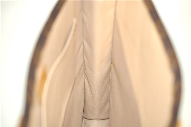 Authentic Louis Vuitton Monogram Sac Plat Hand Bag M51140 LV H5728