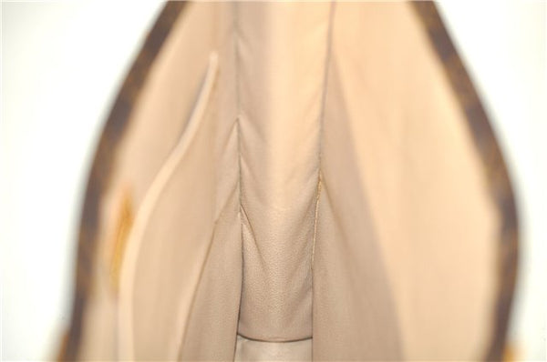 Authentic Louis Vuitton Monogram Sac Plat Hand Bag M51140 LV H5728