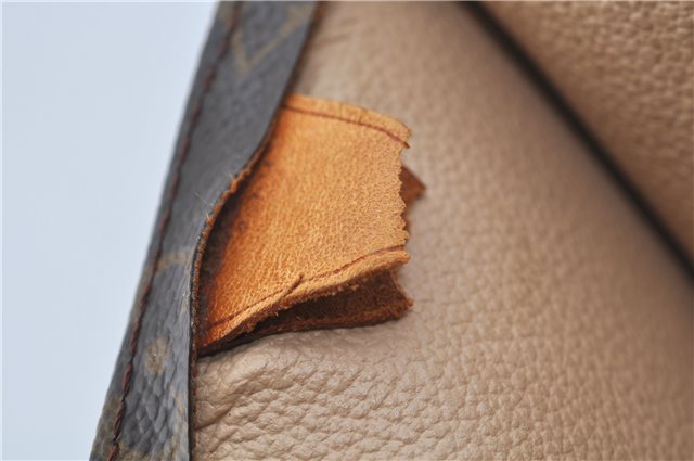 Authentic Louis Vuitton Monogram Sac Plat Hand Bag M51140 LV H5728